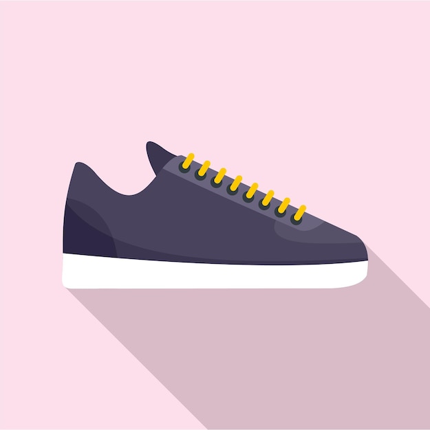 Icono de zapatillas de rap Ilustración plana del ícono vectorial de las zapatillas de rapper para diseño web