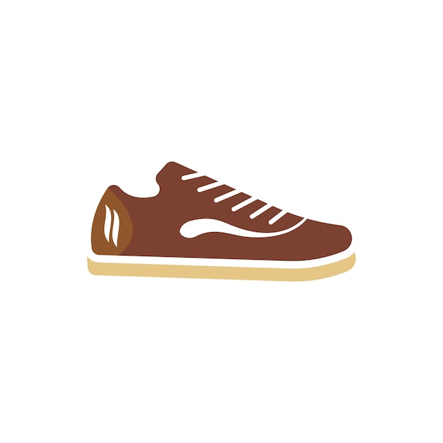 Icono zapato logo concepto vector plantilla de zapatillas
