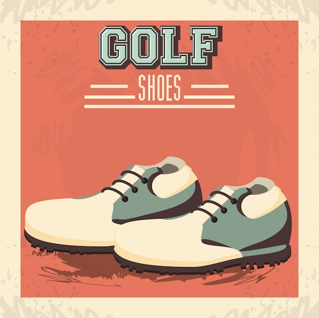 Icono de zapatos de uniforme de golf