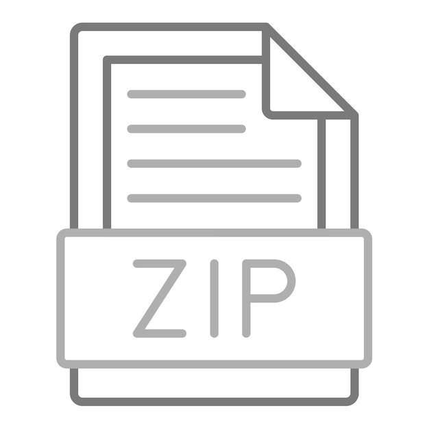 El icono de Zip