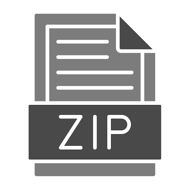 El icono de Zip