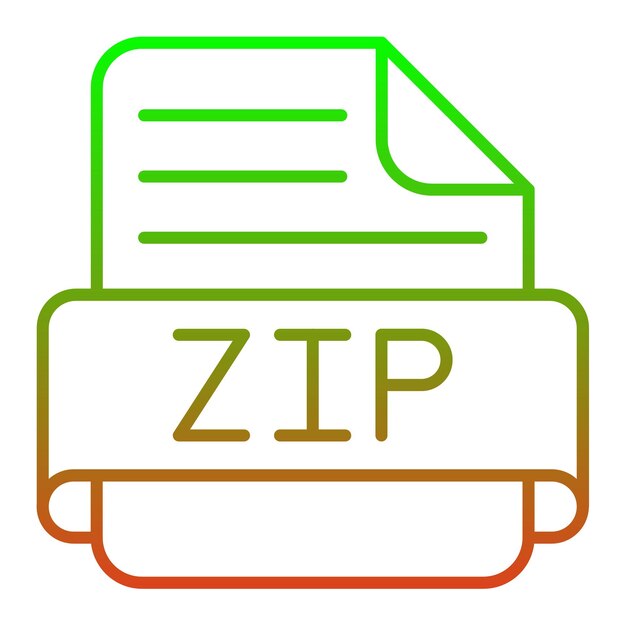 El icono de Zip