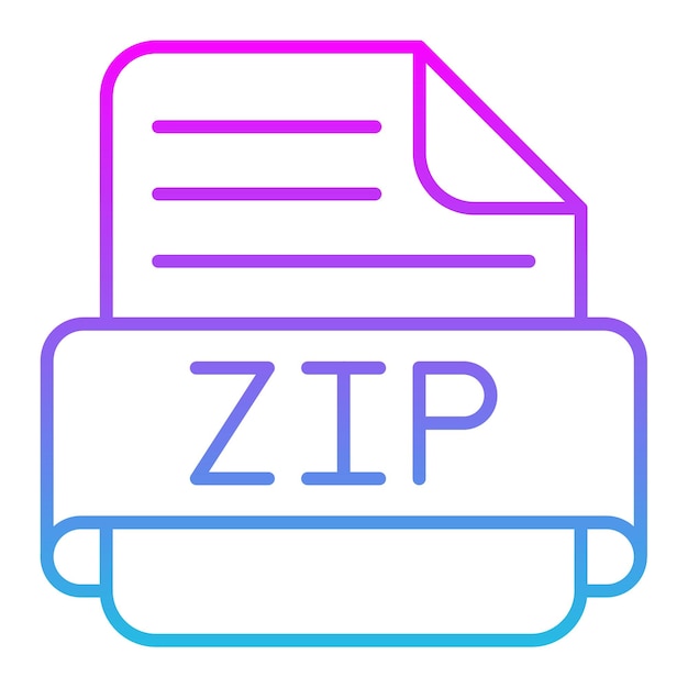 El icono de Zip