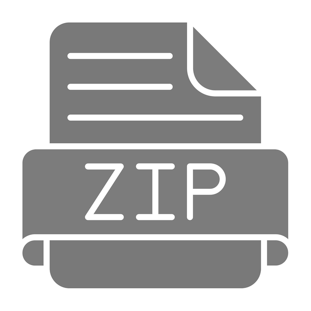 El icono de Zip