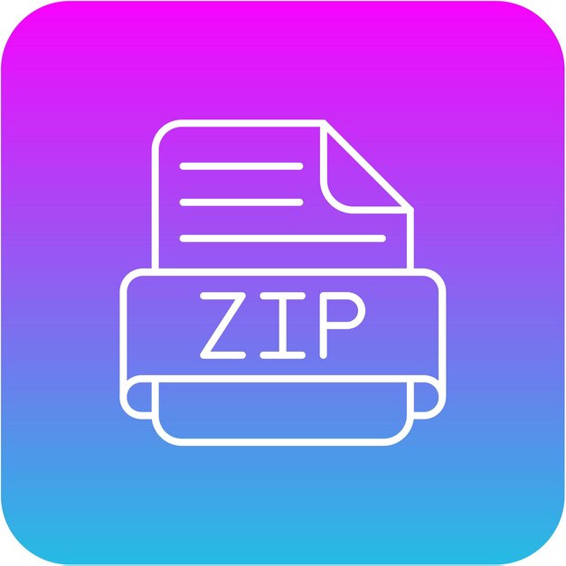 Vector el icono de zip