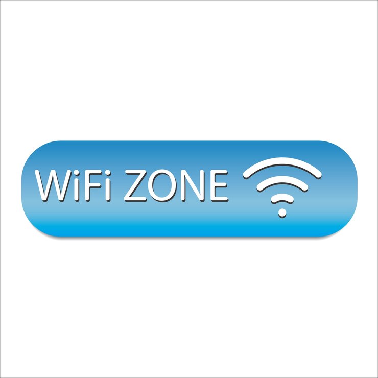 Vector icono de zona wifi símbolo de ilustración vectorial