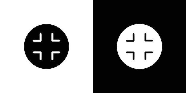 Icono de zoom hacia afuera Vector plano aislado en el contorno