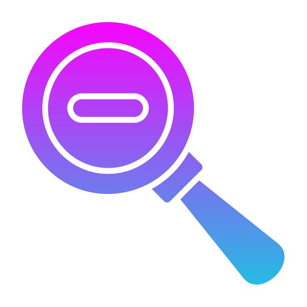 El icono de zoom hacia afuera
