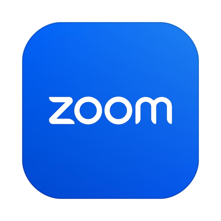 Vector icono de zoom popular aplicación de mensajería plataforma de comunicaciones