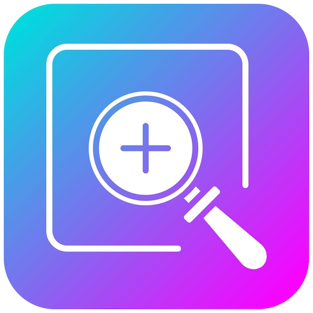 En el icono de zoom vectorial Se puede usar para el conjunto de iconos de herramientas