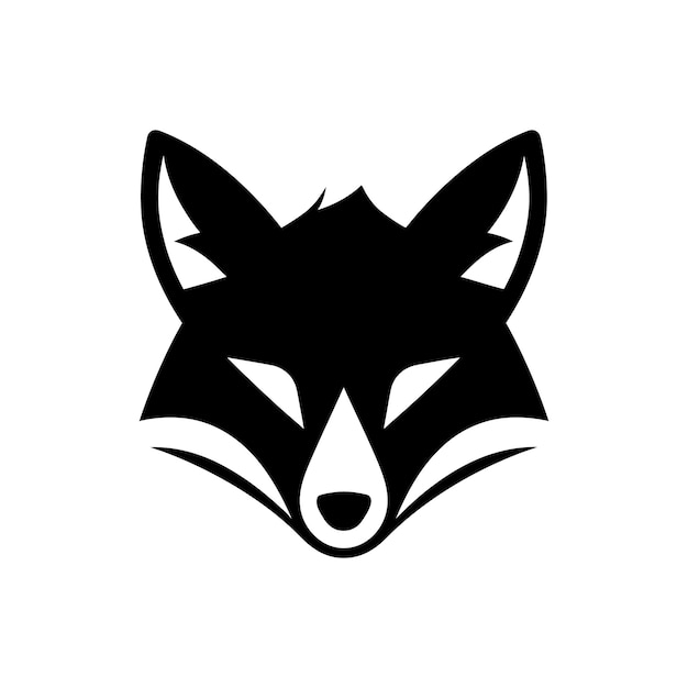 Icono de zorro en fondo blanco Ilustración vectorial simple