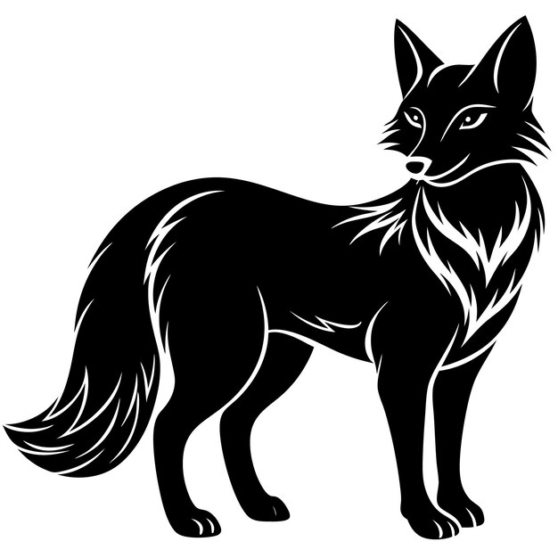 icono de zorro sencillo y lindo