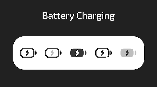 iconos en 5 estilos diferentes como vector