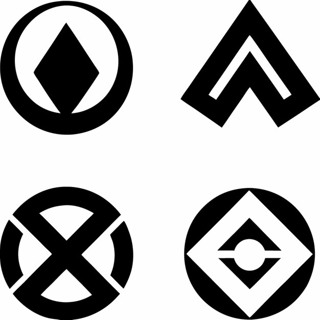 Iconos abstractos geométricos