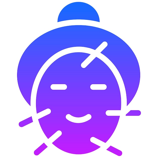 Iconos de acupuntura facial