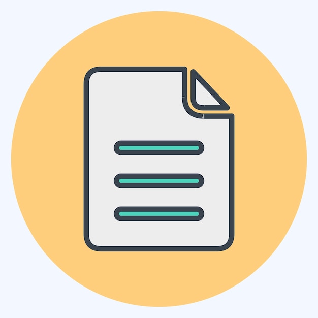 Iconos adecuados para aplicaciones móviles símbolo color mate diseño de estilo editable