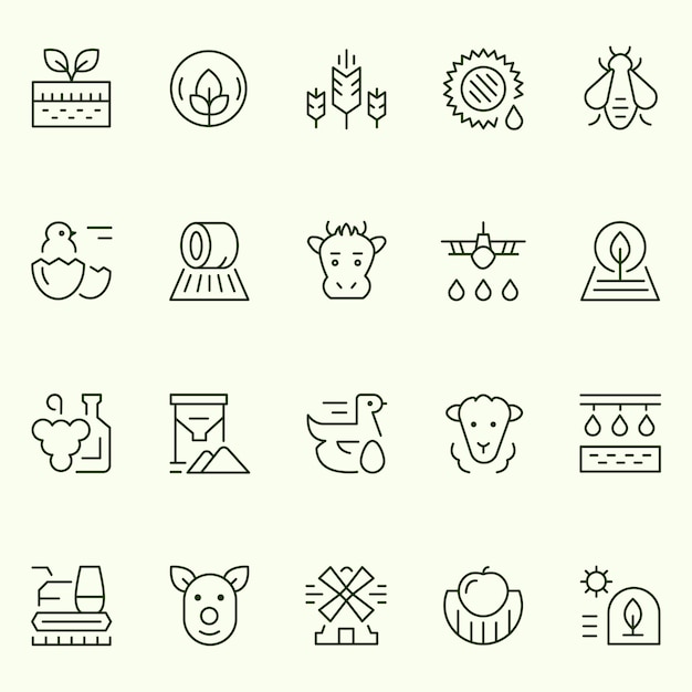 Iconos de la agricultura