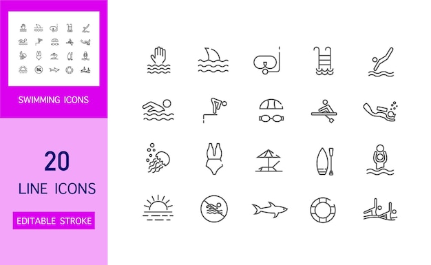 Iconos de agua