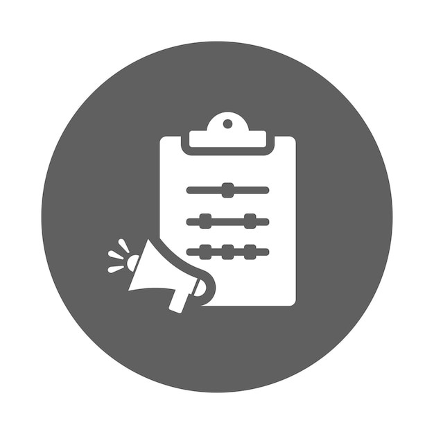 Iconos de ajuste de la campaña Gráficos vectoriales grises