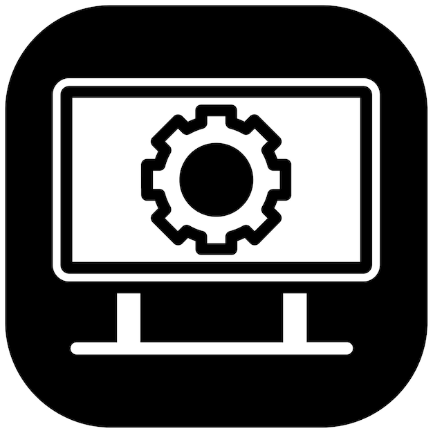 Iconos de ajustes de la computadora