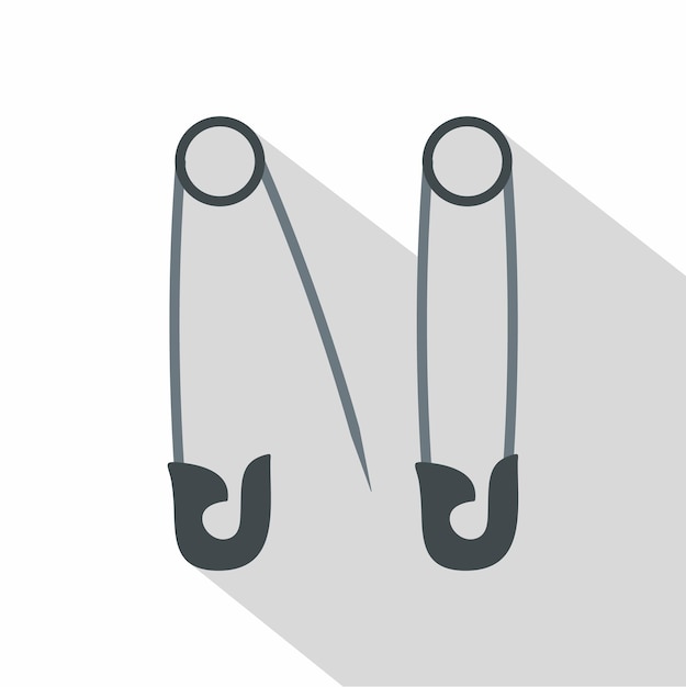 Iconos de alfileres Ilustración plana del icono vectorial de alfieres para la web