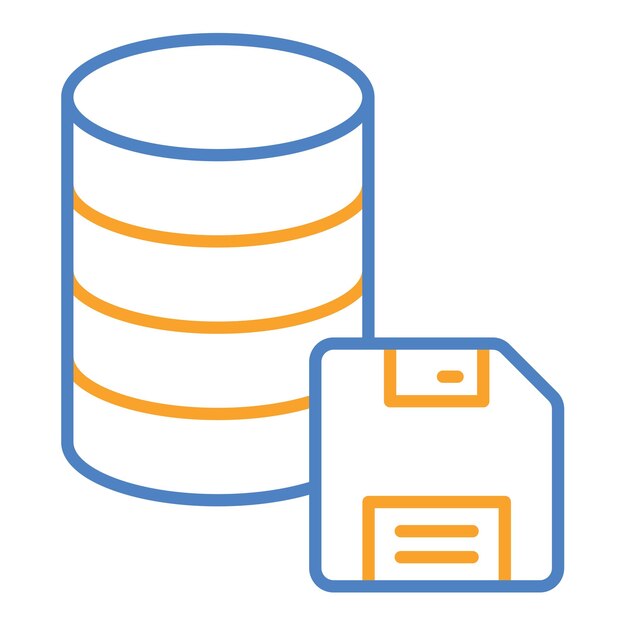 Iconos de almacenamiento de la base de datos