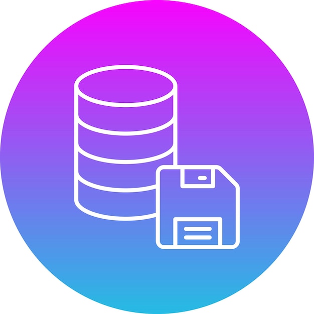 Iconos de almacenamiento de la base de datos