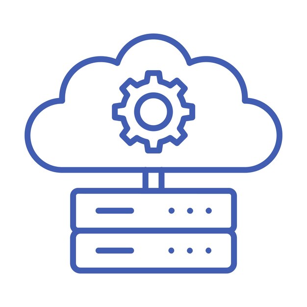 Iconos de almacenamiento en la nube