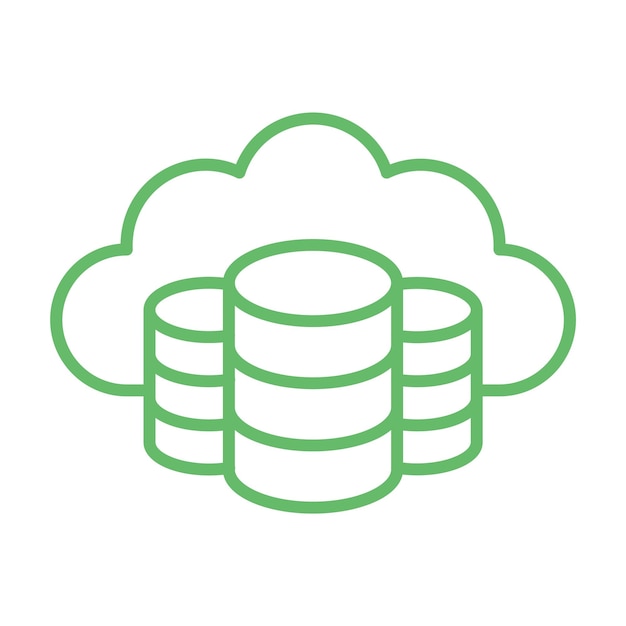 Iconos de almacenamiento en la nube