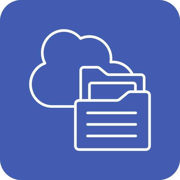 Iconos de almacenamiento en la nube