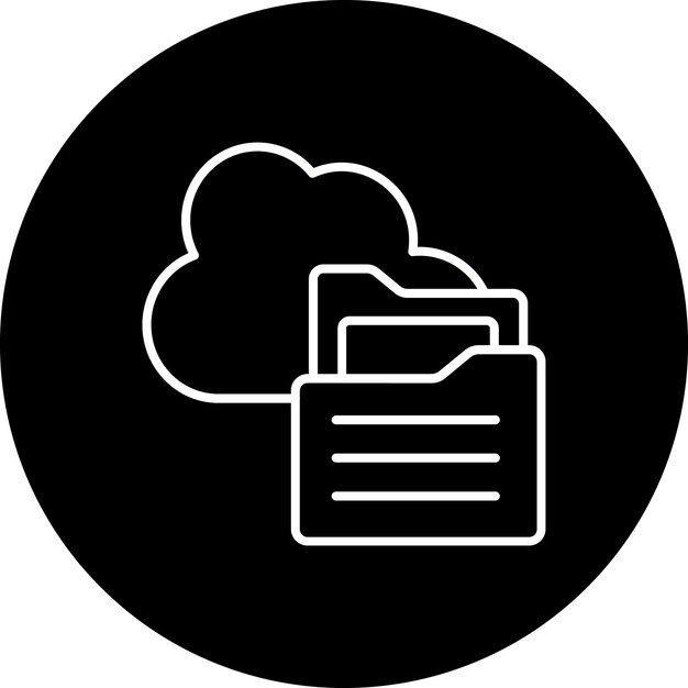 Iconos de almacenamiento en la nube