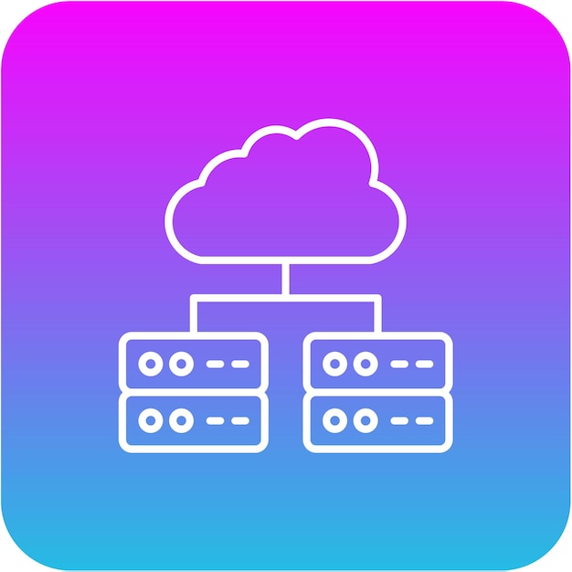 Iconos de almacenamiento en la nube