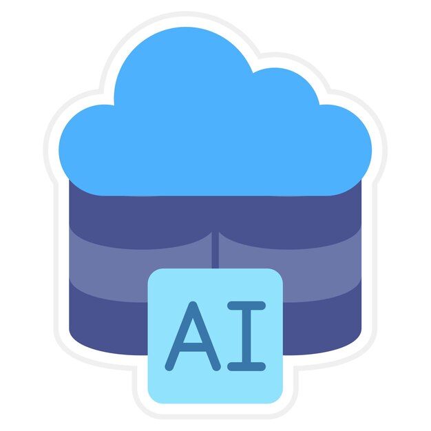 Vector iconos de almacenamiento en la nube