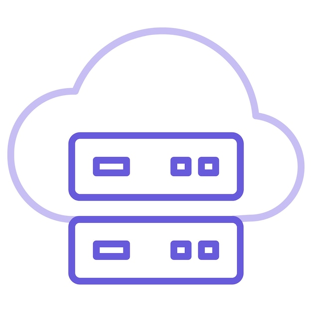 Iconos de almacenamiento en la nube