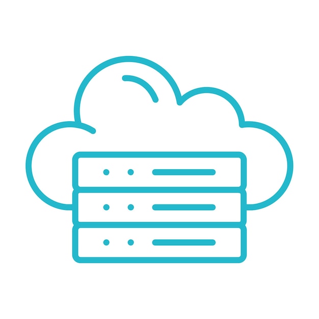 Iconos de almacenamiento en la nube