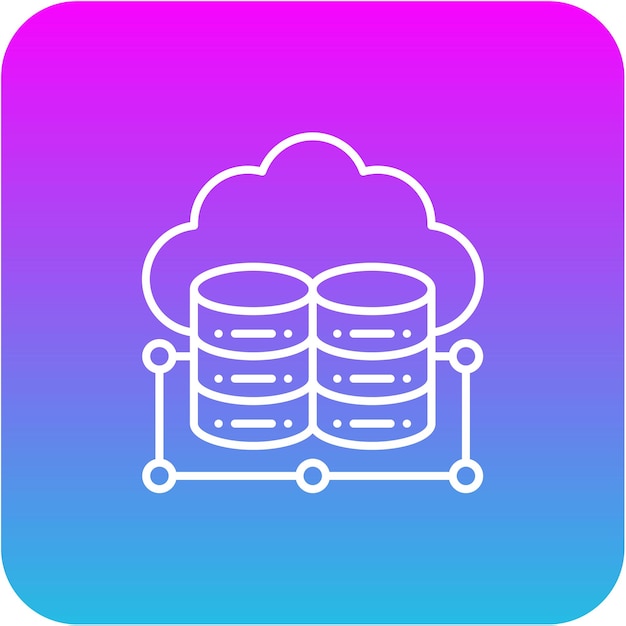 Iconos de almacenamiento en la nube
