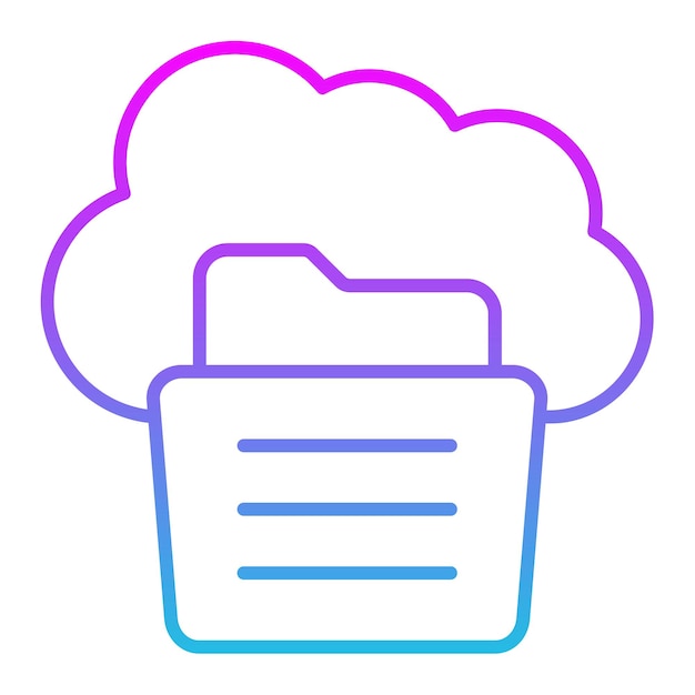 Iconos de almacenamiento en la nube