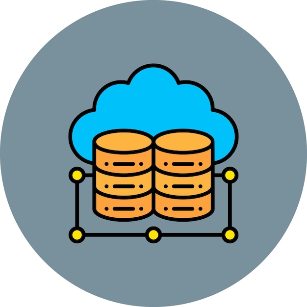 Iconos de almacenamiento en la nube