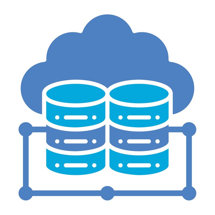Vector iconos de almacenamiento en la nube