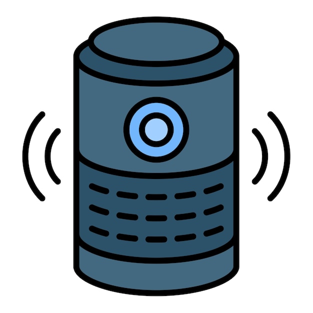 Vector iconos de los altavoces