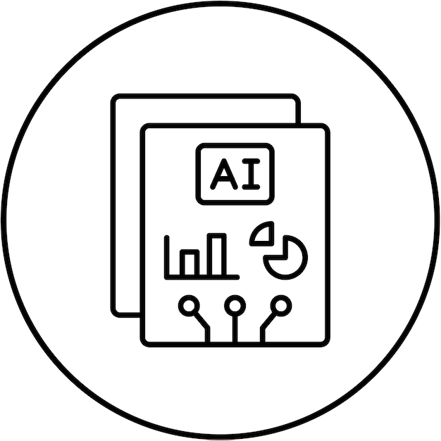 Iconos de análisis de datos