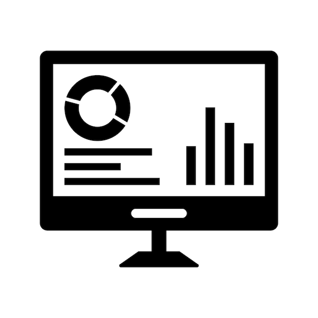 Iconos de análisis de la web