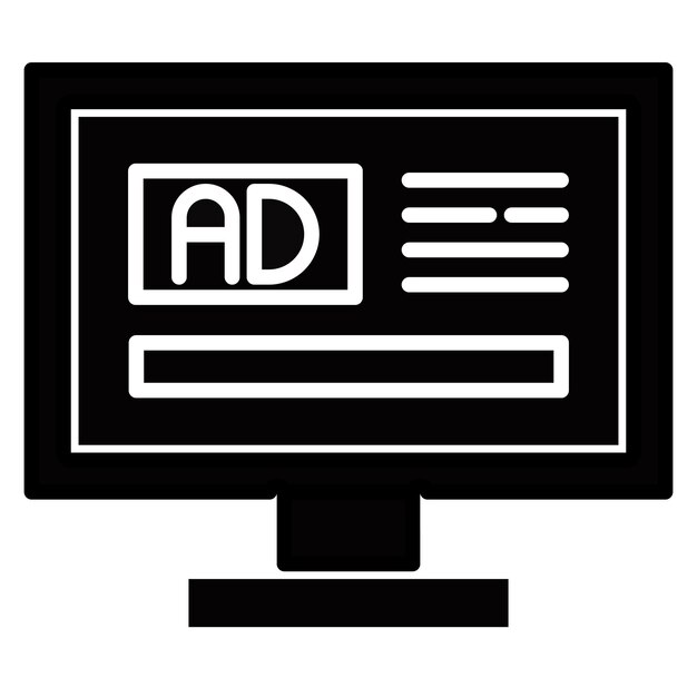 Iconos de anuncios en línea