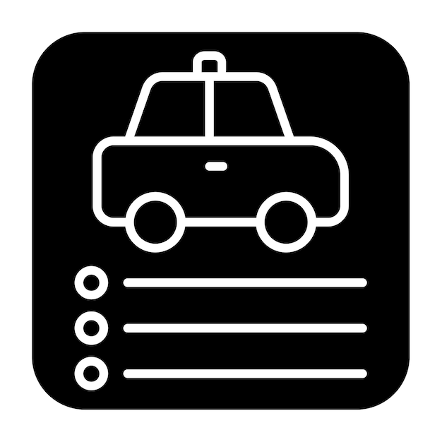 Vector iconos de aplicaciones de automóviles