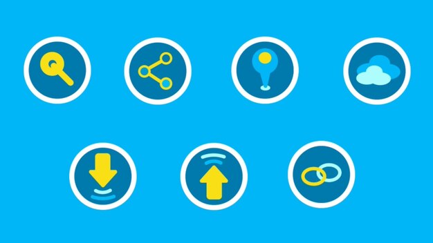 Iconos de aplicaciones de colores