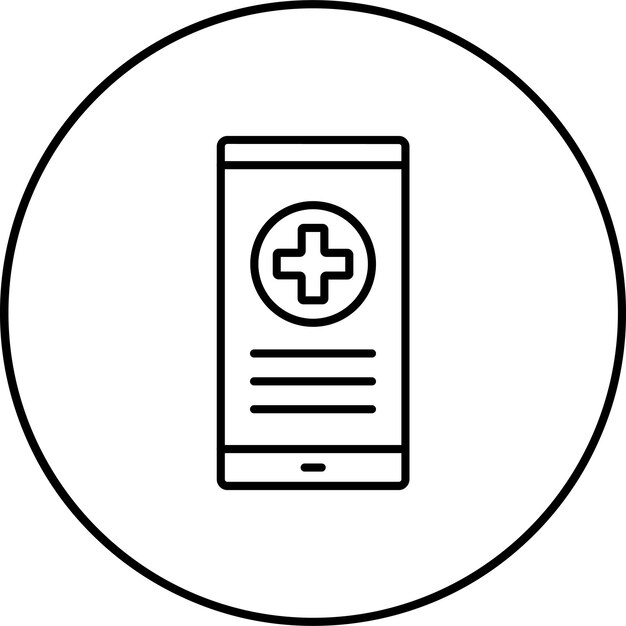 Iconos de aplicaciones médicas