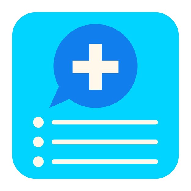 Iconos de aplicaciones médicas
