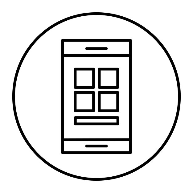 Iconos de aplicaciones móviles