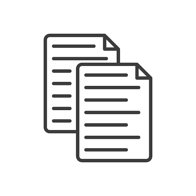 Iconos de archivo conjunto de información documento símbolo vectorial papel nota ficha de señal archivo web doc icono informe hoja de cálculo símbolo formulario papeleo signo en negro relleno y estilo delineado