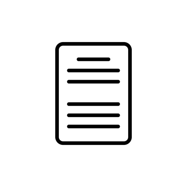 Iconos de archivo conjunto de información documento símbolo vectorial papel nota ficha de señal archivo web doc icono informe hoja de cálculo símbolo formulario papeleo signo en negro relleno y estilo delineado